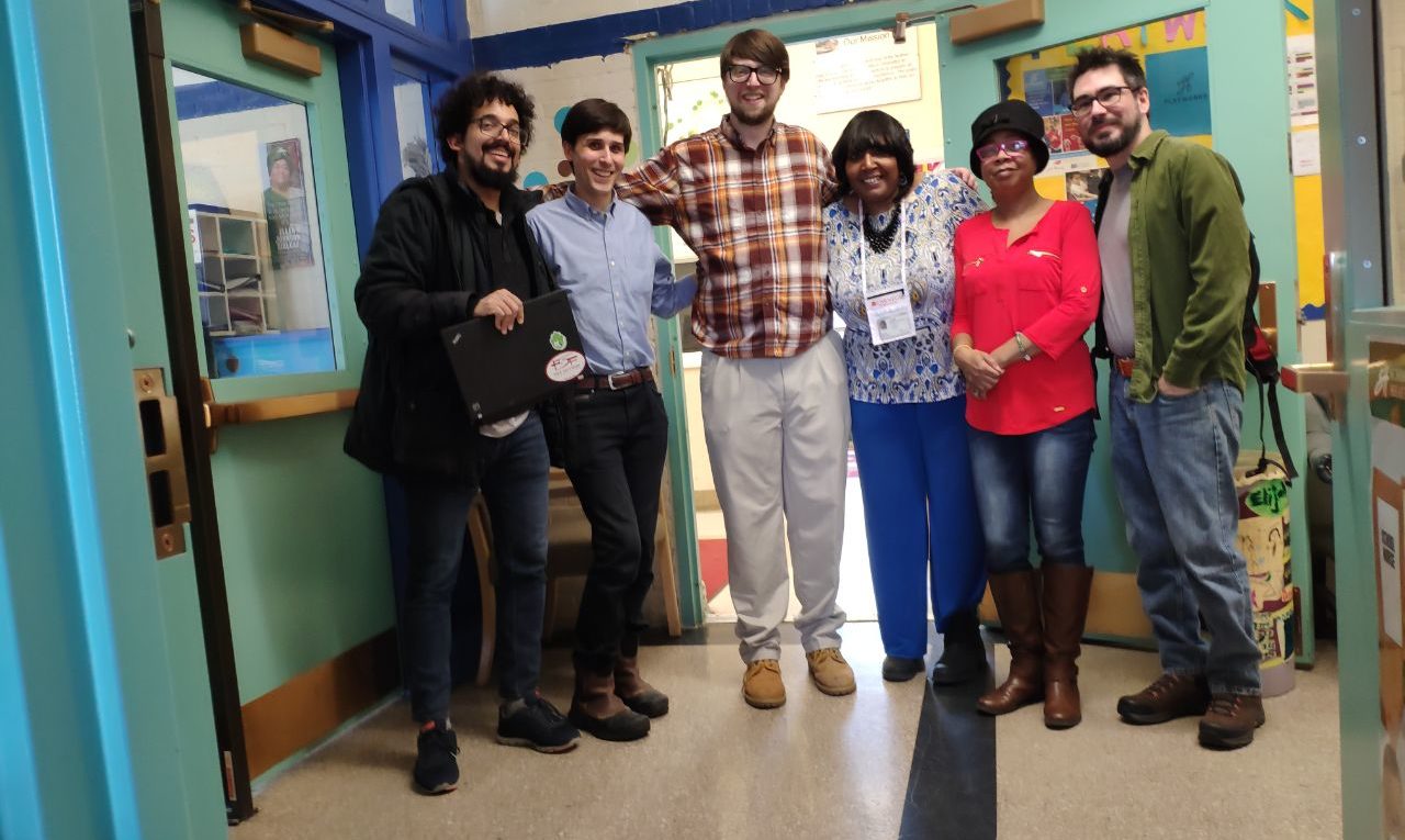 FSF staff, Devin, and Nathan Hale administration.