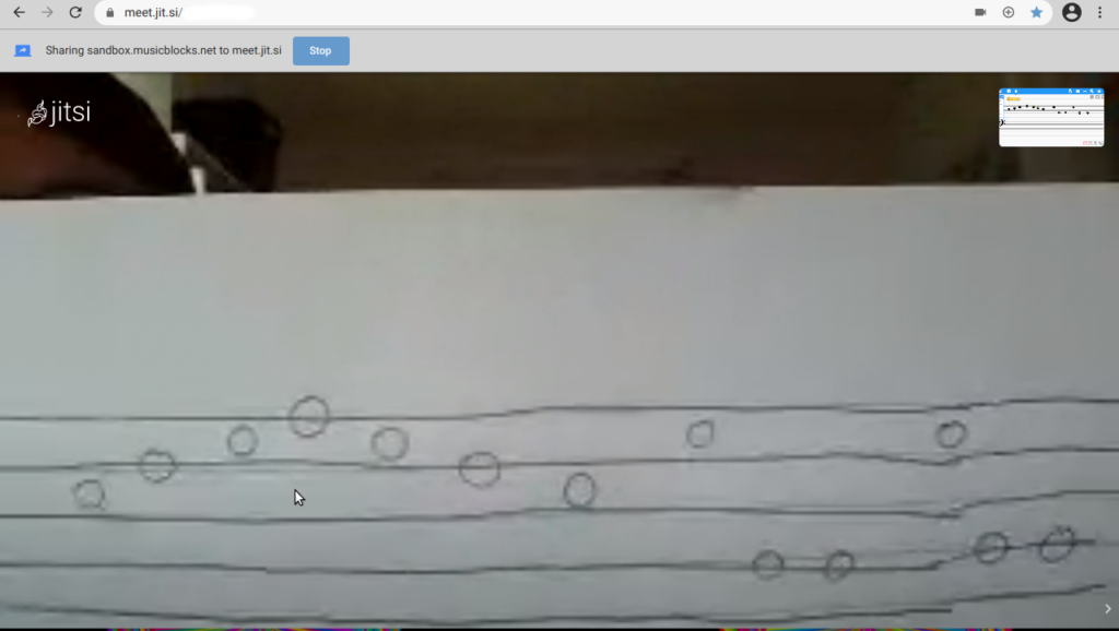 Melody creation by one of my guitar students